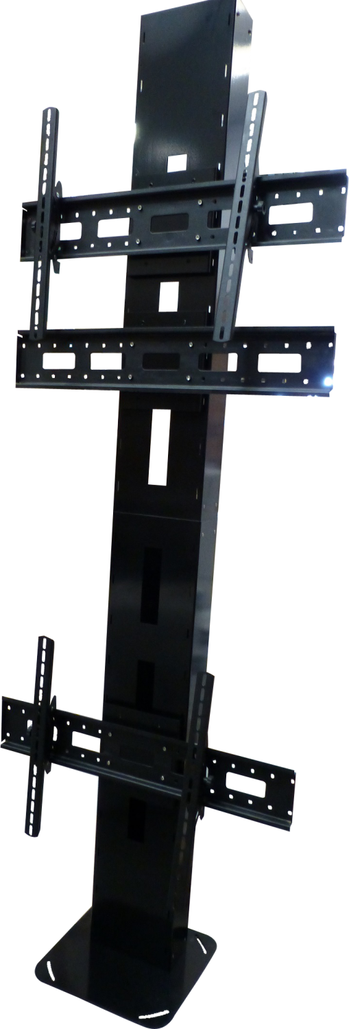 Colonne de support d'écran Totem et base H. 2,45 m