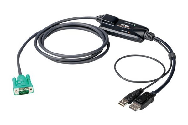 ATEN CS82U Switch KVM 2 ports combo VGA/USB+PS2 + Câbles - Achat / Vente  sur