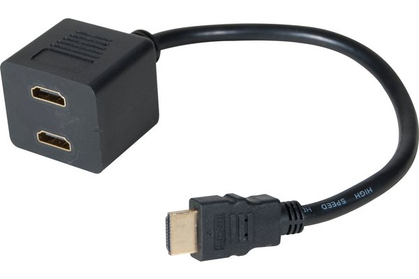 CABLE 1 HDMI/ M vers 2 HDMI /F (AUDIO)