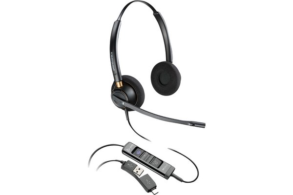 POLY EncorePro 525-M Casque Centre d appel USB-A Teams 2 écouteurs