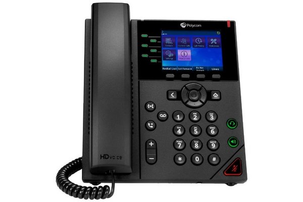 POLY VVX 350 OBi téléphone de bureau IP PoE - 6 lignes SIP