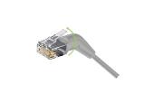 Cordon RJ45 CAT 6A U/FTP orientable 360° gris - 1 m