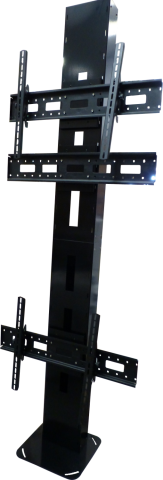 Colonne de support d'écran Totem et base H. 2,45 m