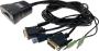 DEXLAN Switch KVM câbles intégrés DVI /USB/Audio 2 ports