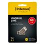 INTENSO Clé USB 3.0/USB 3.1 Type C cMobile Line - 64 Go