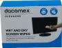 DACOMEX Boîte de 2 x 10 lingettes humides / sèches pour LCD