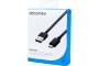 DACOMEX Cordon réversible USB 2.0 Type-A - micro USB B noir - 1 m