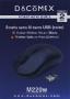 DACOMEX M220-W Mini souris optique sans fil nano USB noire