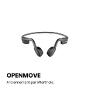 SHOKZ Casque sans-fil à conduction osseuse OpenMove - Bluetooth - Gris