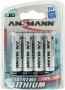 ANSMANN Piles lithium 1512-0002 FR06 / AA blister de 4